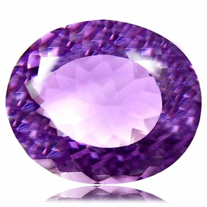 9.84 Cts Valuable Oval Cut (15 x 13 mm) Natural Purple Amethyst Loose Gemstones - Picture 1 of 6