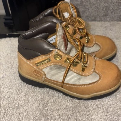 Timberland Botas de Campo Mid Bota Exterior Niños Talla 13 Niño Trigo Nubuck Foto 1 de 4