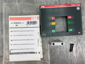 NUEVA PALANCA DE OPERACIÓN ABB 1SDA069234R1 + PLACA PULIDA PARA MARCOS T6 SE ENVÍA GRATIS - Imagen 1 de 4