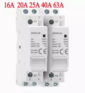 Contattore AC modulare 1/2P 16-100A 230V automatico guida di protezione domestica - Foto 1 di 35