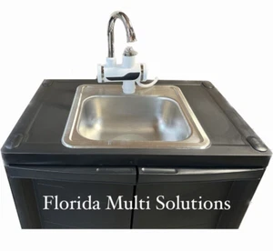 Portable Self Contained Sink W/ Tankless Faucet INSTANT HOT WATER 110V - Picture 1 of 5
