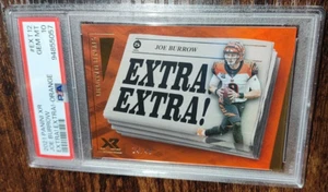 2021 XR Joe Burrow Extra Extra! Orange /49 PSA 10 POP 1! #EXT12 - Picture 1 of 5