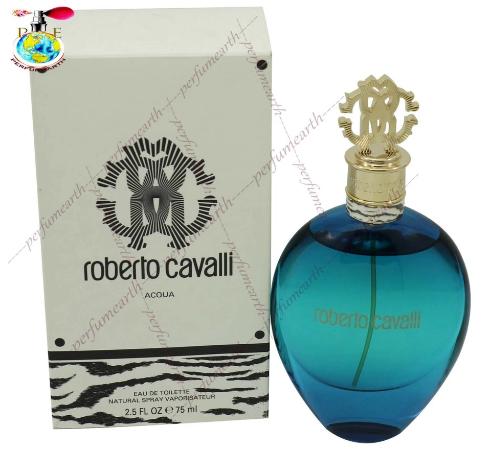 ROBERTO CAVALLI AQUA 2.5 OZ EDT SPRAY UNA CAJA PARA MUJERES POR NUEVO Igual que en la foto Foto 1 de 1
