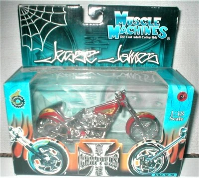 Muscle Machines Jesse James El Diablo II #JJ03-18-13, 1:18 Motorcycle, NIB - Image 1 of 4