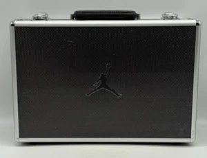Air Jordan Shoe Silver Briefcase Metal Aluminum BOX ONLY NO SHOES - Picture 1 of 16