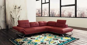 Multifunktion Couch Ecksofa Medien TV Sofa Couch Ledersofa Wohnlandschaft LForm - Bild 1 von 12