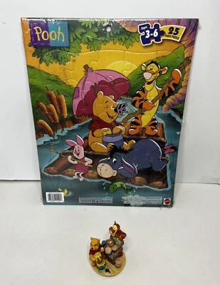NUEVO SELLADO Winnie The Pooh Puzzle 25 Piezas Rompecabezas Mattel Tiger Disney + Bonus Foto 1 de 4