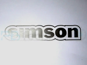 2x Aufkleber Tank Simson S51 S50 S70 S53 S83 Silber Metallic 10 cm V1 - Bild 1 von 1