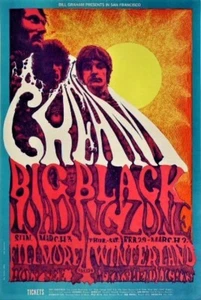 Cream POSTER Big Black The Loading Zone Fillmore Winterland Lee Conklin BG109 - Picture 1 of 1