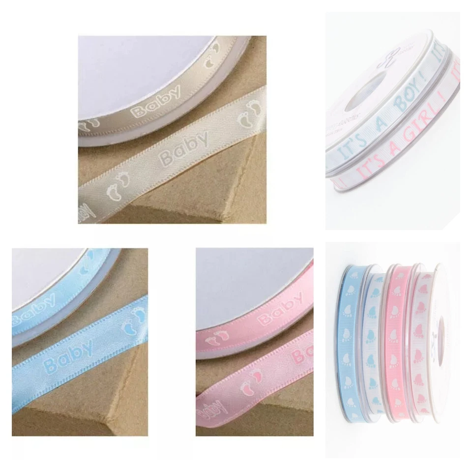 THE HABERDASHER LIMITED Baby boy girl birth gift ribbon