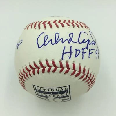Orlando Cepeda Firmado Muy Inscrito Estadística Béisbol Salón de la Fama Logo Certificado de Autenticidad JSA Foto 1 de 4