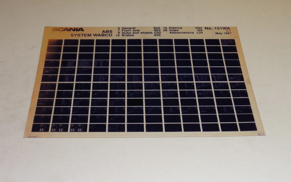 Catalogo Parti Scania ABS Camion Stand 05/1987 - Immagine 1 di 1