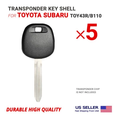  5x Estuche para llaves con hoja TOY43R/B110 para Toyota Subaru  Foto 1 de 2