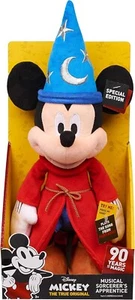 Mickey Mouse 90th Anniversary The Sorcerer's Apprentice 14" Musical Plush - 2020 - Picture 1 of 1