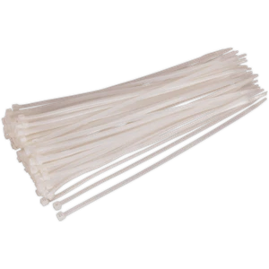 Fascette stringicavo bianche Sealey 300 mm 4,8 mm - Foto 1 di 1