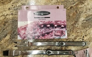 Grill Zone Non-Stick Rib Rack Grilling Rack & Stainless Steel Grilling Tools NIB - Picture 1 of 10