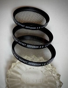 Tiffen 52mm SOFNET DIFFUSION 1B, 2B, 3B Filters; Set of 3; USA - Picture 1 of 4