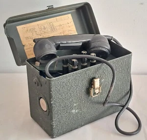 Téléphone de campagne/téléphone de campagne SNCF "P.BL2.RSM.A", France 1975 - Photo 1/9