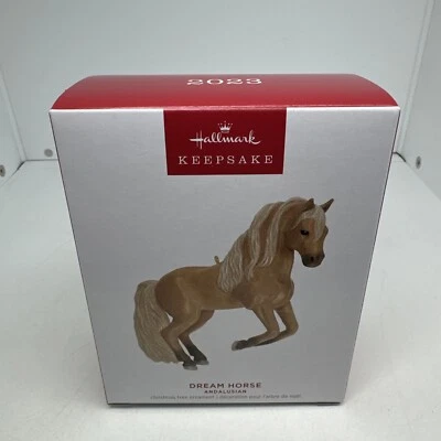 Hallmark 2023 Keepsake Andalusian Dream Horse Christmas Ornament NIB