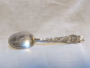 Antique Sterling Silver Washington D C Souvenir Spoon 5-3/4” Eagle Top - Picture 1 of 10