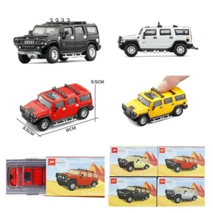 JKM JackieKim 1:64 Hummer H2 off-road vehicle yellow /red/black/silver Model Car - Picture 1 of 15