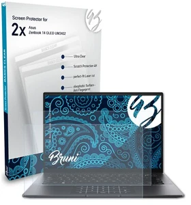 Bruni 2x Schermfolie voor Asus Zenbook 14 OLED UM3402 Screen Protector - Afbeelding 1 van 4