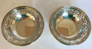 EXCELLENT PAIR OF WALKER & HALL PIERCED SILVER DISHES. SHEFFIELD 1937. - Picture 1 of 9