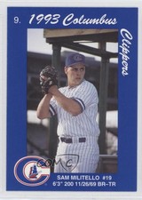 1993 Cracker Jack Columbus Clippers Police Sam Militello #9