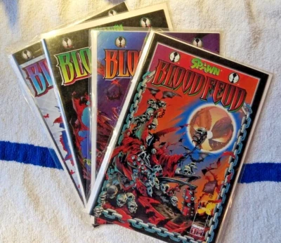 SPAWN: Blood Feud 1 - 4 (Image Comics 1995 ) Complete Series - Tony Daniel - NM+ - Image 1 of 4