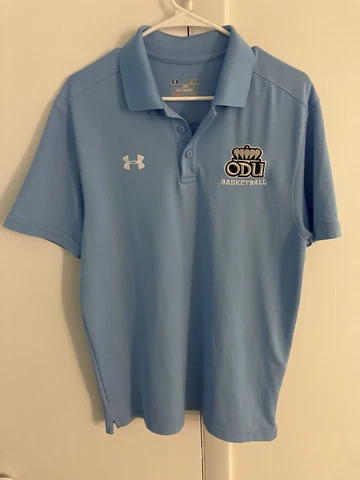 Under Armour Loose Heat Gear Polo ODU Old Dominion University Basketball Medium Cover