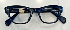 Montura de gafas gruesa negra 48x24 Vintage fuerte y limpia - Imagen 1 de 9