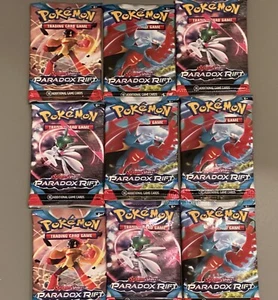 Pokemon TCG: Scarlet and Violet Paradox Rift Sealed Booster Pack - Lot of 9 - Picture 1 of 3