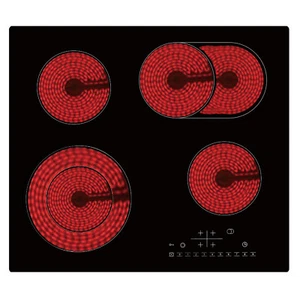 Kochfeld 60cm autark Einbaukochfeld Acopino KM4-2 mit SensorTouch Control 7200 W