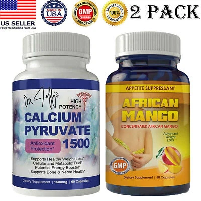 Pyruvate钙抗氧化补充剂和非洲芒果食欲控制药 — 第 1/4 张图片