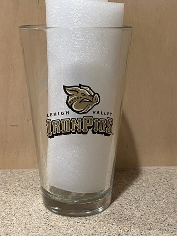 Lehigh Valley Iron Pigs Phillies Baseball Pint Beer Glass SGA - New Cover