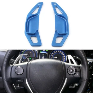 Blue Steering Wheel Shift Paddle Shifter Extension For Toyota Corolla Camry - Picture 1 of 2
