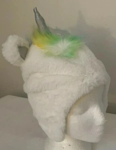 The Childrens Place Girls Unicorn Faux Fur Plush Winter Hat Medium 2T 3T New - Picture 1 of 8