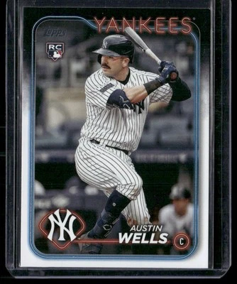 2024 TOPPS AUSTIN WELLS RC NEW YORK YANKEES #624 - Image 1 of 2