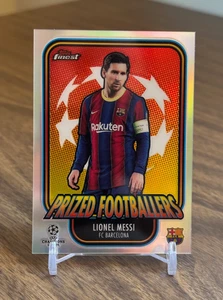 Lionel Messi 2020-21 Topps Finest Chrome UEFA UCL Prized Footballers Refractor - Picture 1 of 2
