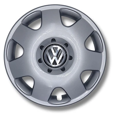 Original VW Fox Zierkappe Zierblende Brillantchrom, 14Zoll 6Q0601147M YSW - Bild 1 von 2