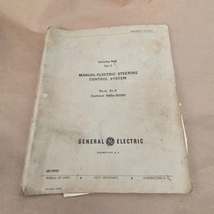General Electric Manuelles Lenksteuerungssystem Anleitungsbuch Marineabteilung - Bild 1 von 11