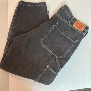 Jeans da falegname Levis nero uomo 40x30 - Foto 1 di 10