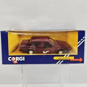 Corgi C435/5 Volvo 740 GL Burgundy Red Diecast Model Car New US Seller  - Picture 1 of 9