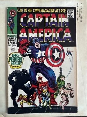 Marvel Comics Captain America #100 April Big Premiere Issue 1968 - Image 1 of 3