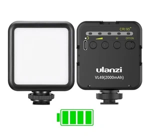 ULANZI VL49 2000mAh LED Videoleuchte mit 3 kalten Schuhen, tragbares Fotolicht - Bild 1 von 19