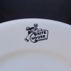 White House Drive-In 1952 Shenango Restaurant Ware - Bild 1 von 4