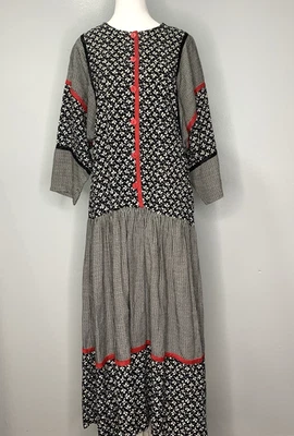 VTG Jane Schaffhausen Belle France Rayon Dress Cottage Core  - Size 10 - Image 1 of 4