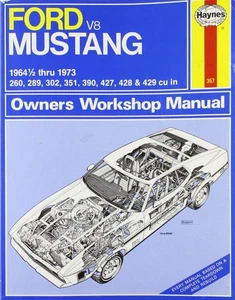 Ford Mustang V8: Owners Workshop Manual #357 ~ 1964 1/2 thru 1973 - Foto 1 di 1