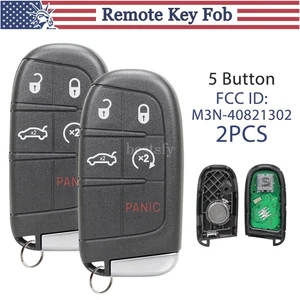 2 For 2019 2020 2021 Dodge Charger Challenger Chrysler 300 Smart Remote Key Fob - Picture 1 of 9