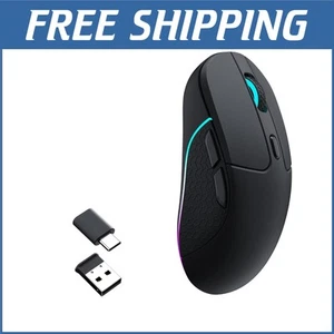 Black M3 Wireless Mouse - 79g Ergonomic & 2.4 GHz / Bluetooth 5.1 Connectivity - Picture 1 of 11